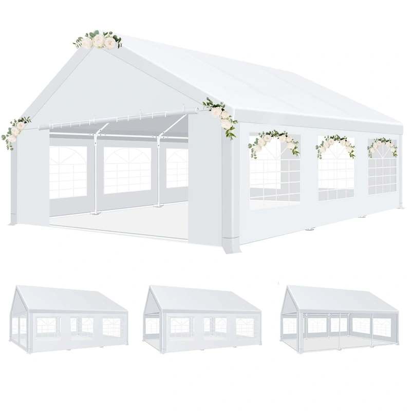 Heavy-Duty Carport Canopy with Sidewalls