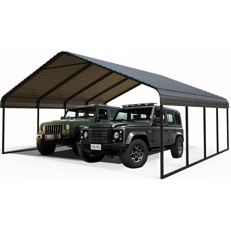 Heavy-Duty Galvanized Steel Carport Canopy 20x20