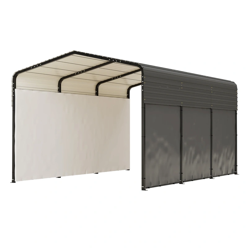 Heavy-Duty Steel Carport Canopy Waterproof Shelter